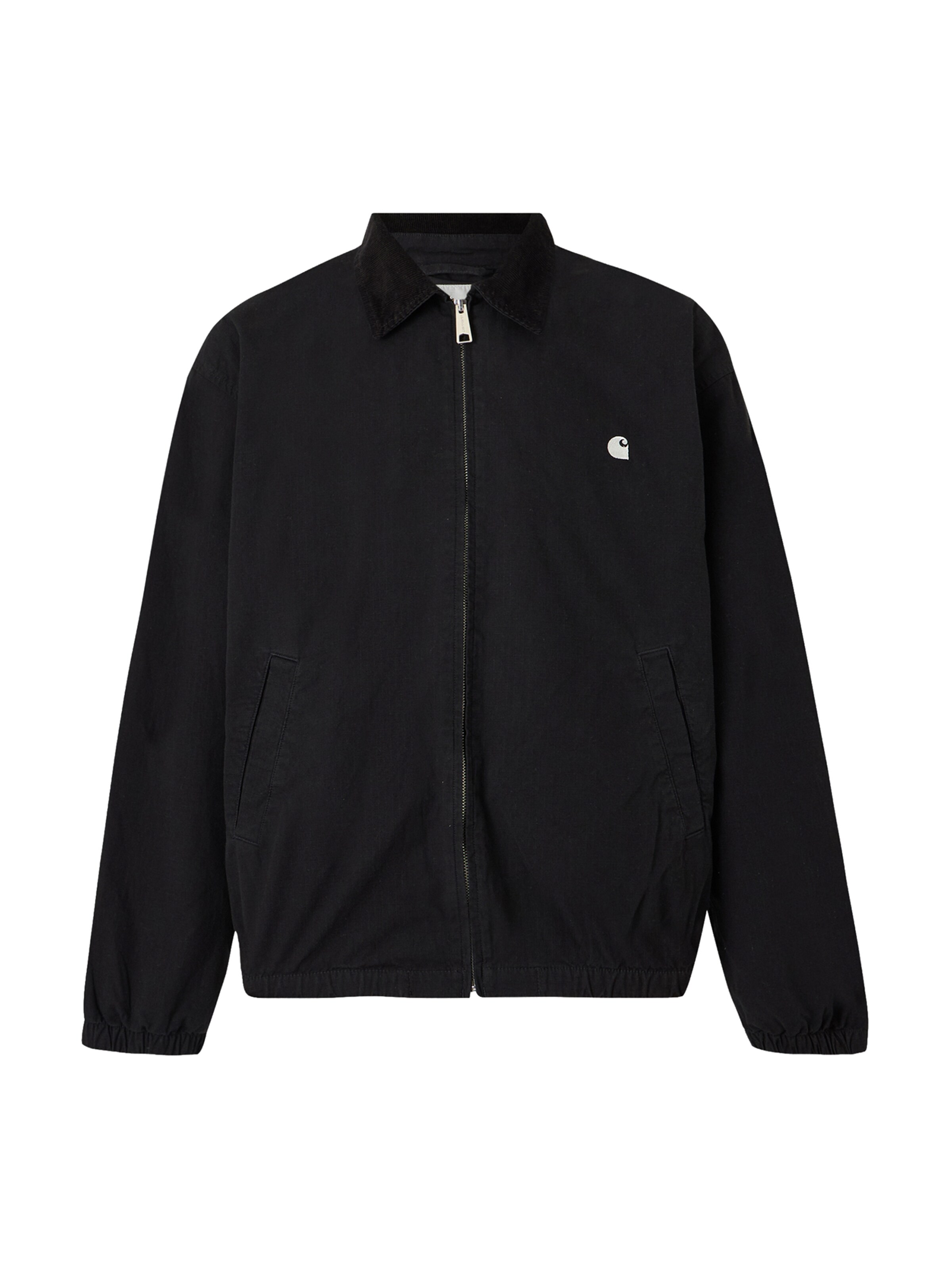 Carhartt WIP Φθινοπωρινό και ανοιξιάτικο μπουφάν 'Madison' σε μαύρο: μπροστά