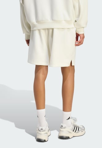 ADIDAS SPORTSWEAR Voľný strih Športové nohavice 'Lux' - Biela