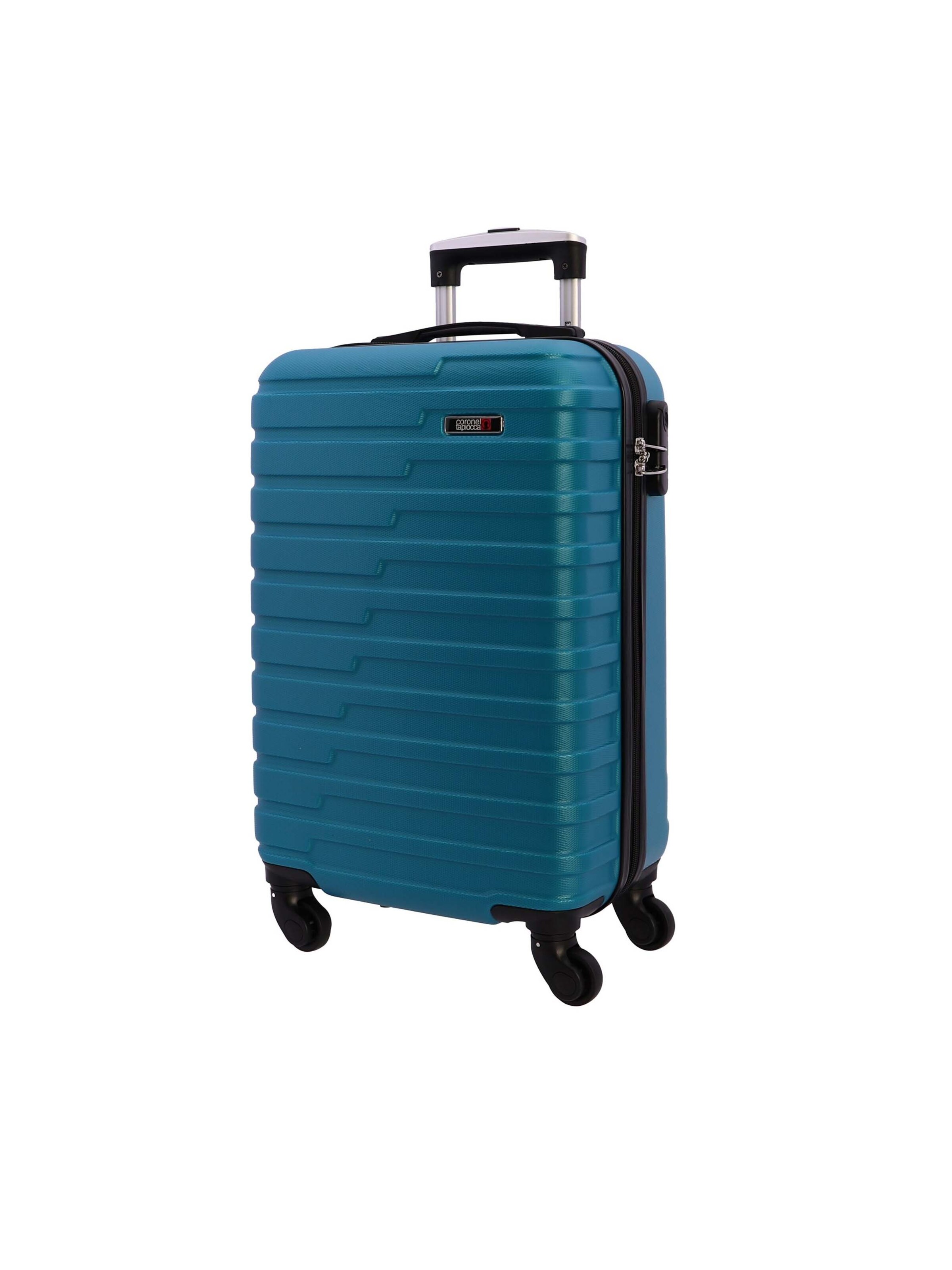 Coronel Tapioca - Carrito 'Coronel Tapioca - Maletas de Viaje Cabina - Maleta Cabina - Maletas de Viaje - Apta para Ryannair- Trolley Equipaje para Avion Resistente con 4 Ruedas de 360º y candado' en verde: frente