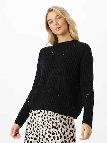 VERO MODA Oversized trui 'Paca' in Zwart: voorkant