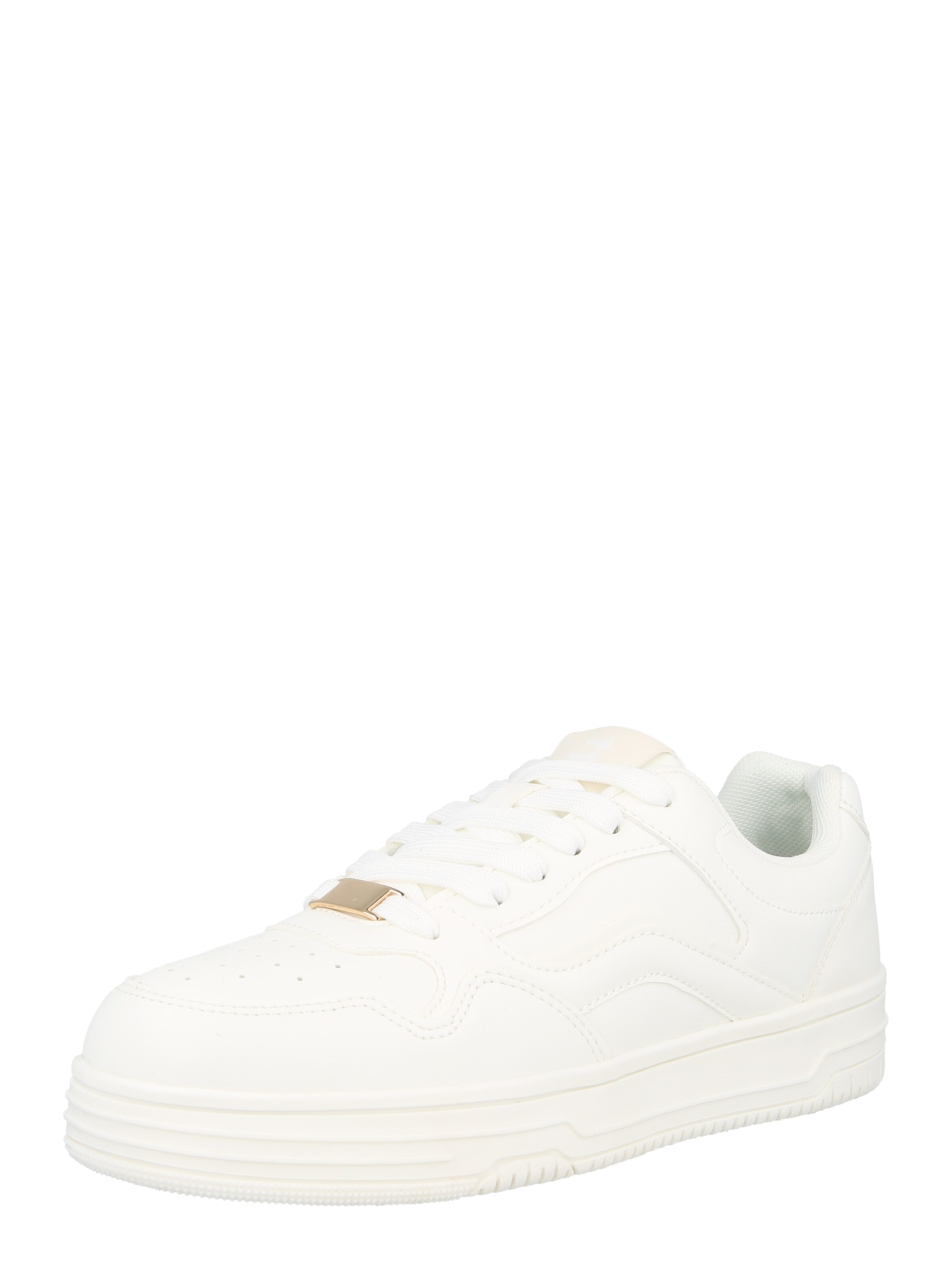 Bershka Baskets basses 'Bamba' en 36 en blanc, Vue avec produit
