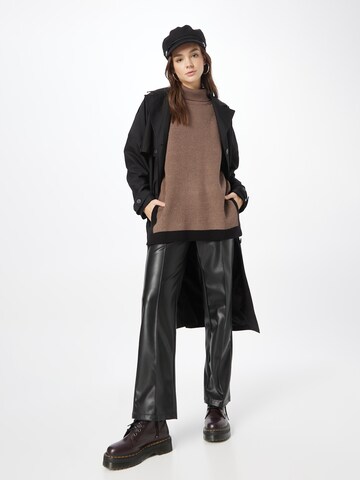 Lindex Sweter oversize 'Sirocco' w kolorze brązowy