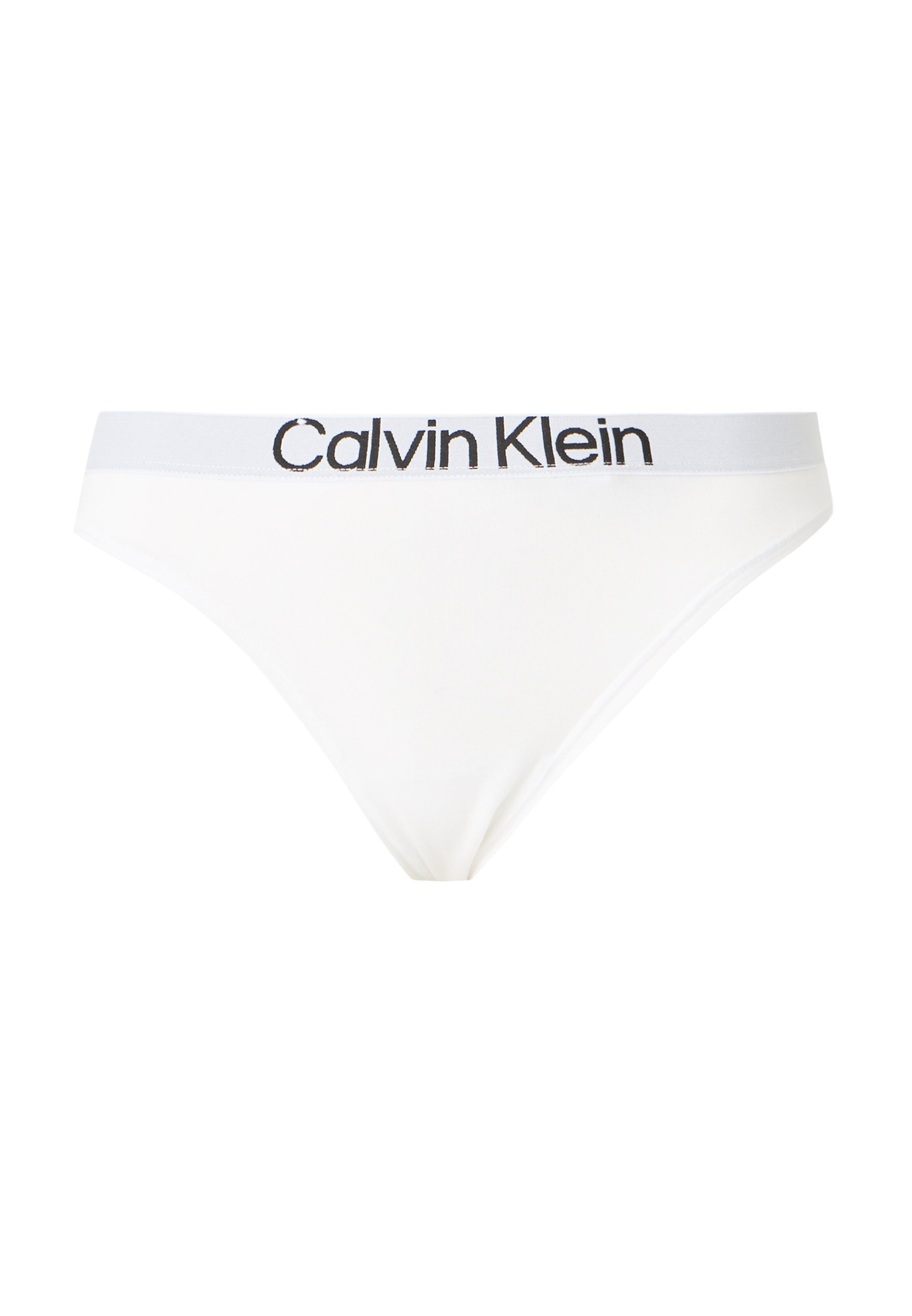 Tanga de la Calvin Klein pe alb: față
