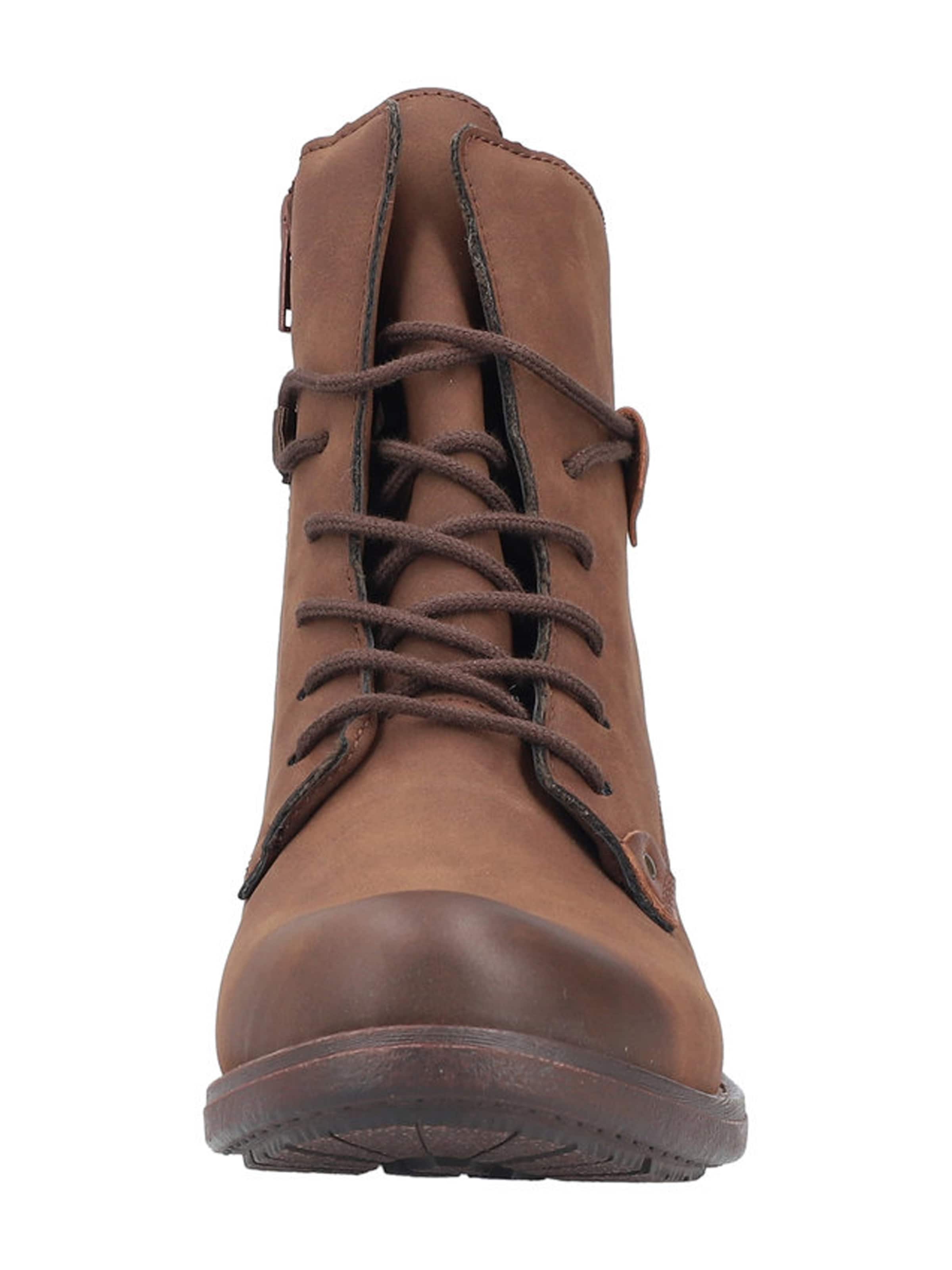 Rieker Šnurovacie členkové čižmy - Hnedá