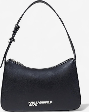 Borsa a spalla 'KLJ METAL LOGO SHOULDER BAG A3W30009' di KARL LAGERFELD JEANS in nero: frontale