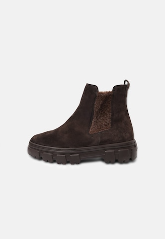 Paul Green Chelsea boots i brun: framsida