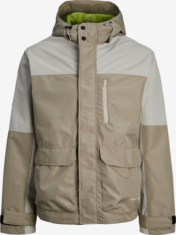 JACK & JONES Performance Jacket 'Hike' in Beige: front