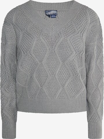 DreiMaster Vintage Sweater in Grey: front