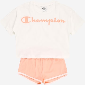 Champion Authentic Athletic Apparel Set in White: front
