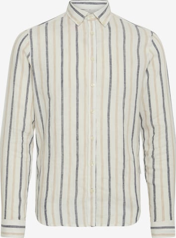 Chemise ' CFDYLAN striped ' Casual Friday en beige : devant