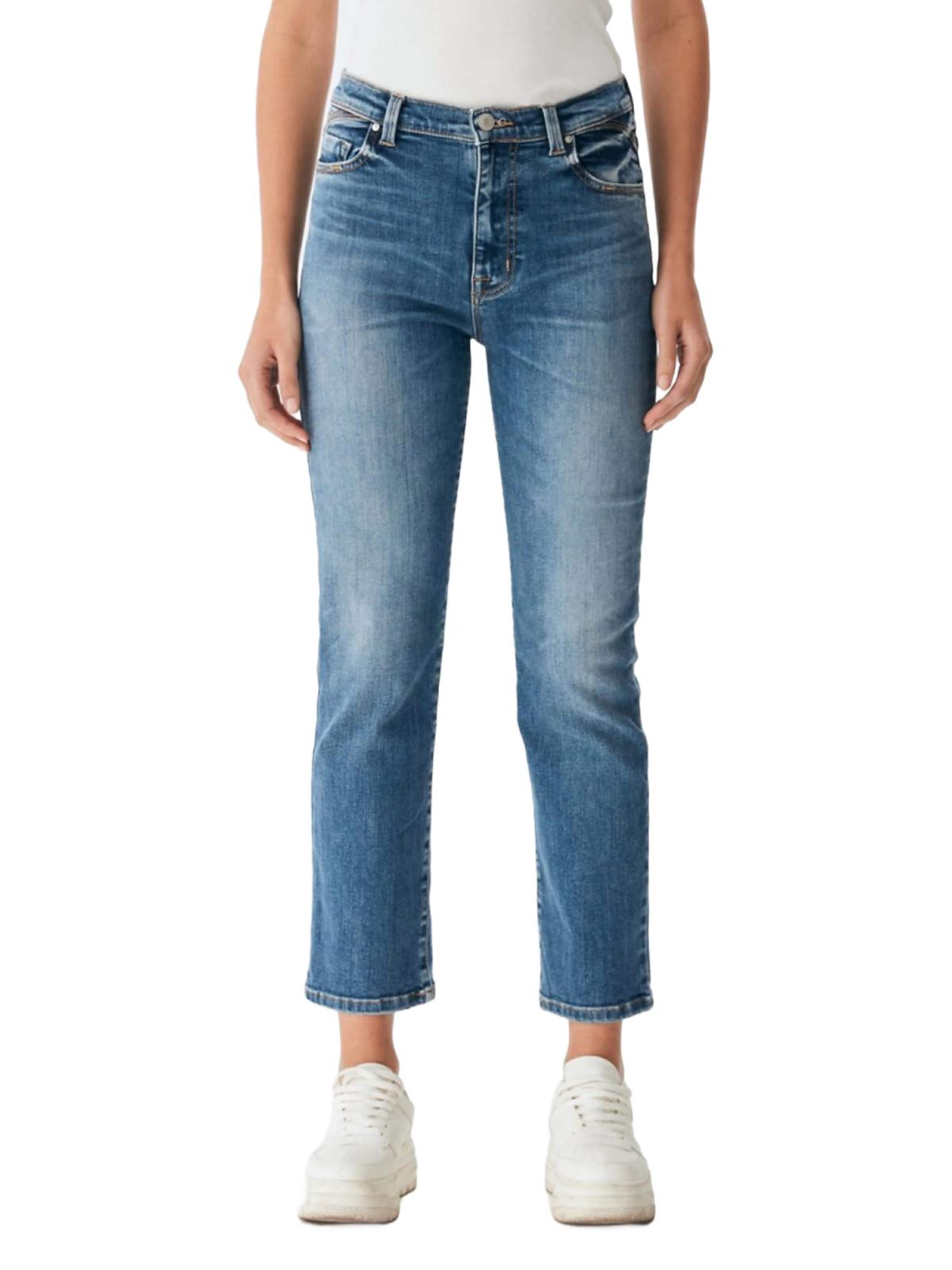 LTB Jeans Regular Jeans 'LTB Jeans Nena B Straight Leg High Waist Jeanshose' in Green: front