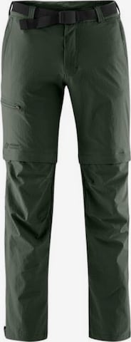 Maier Sports Outdoor Pants in Green: front