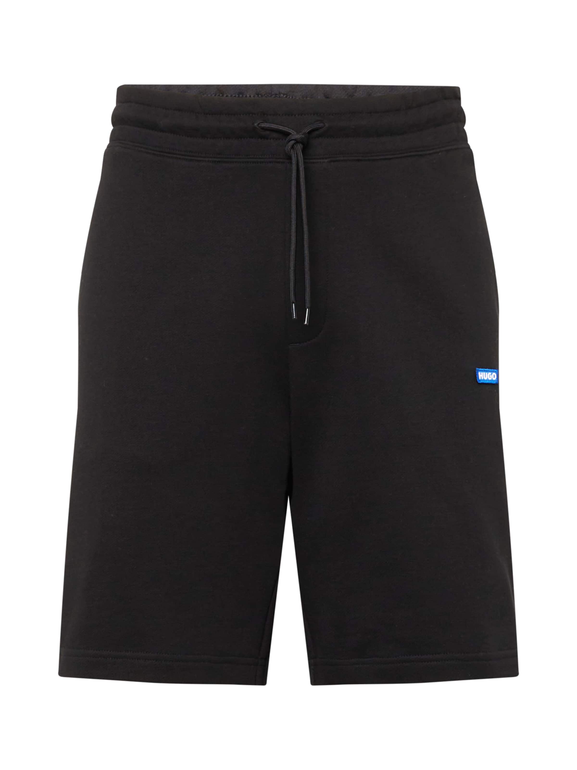 HUGO Loosefit Παντελόνι &#x27;Nasensio&#x27; σε μαύρο: μπροστά