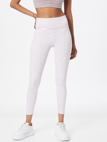 PUMA Skinny Workout Pants 'Stardust' in White: front