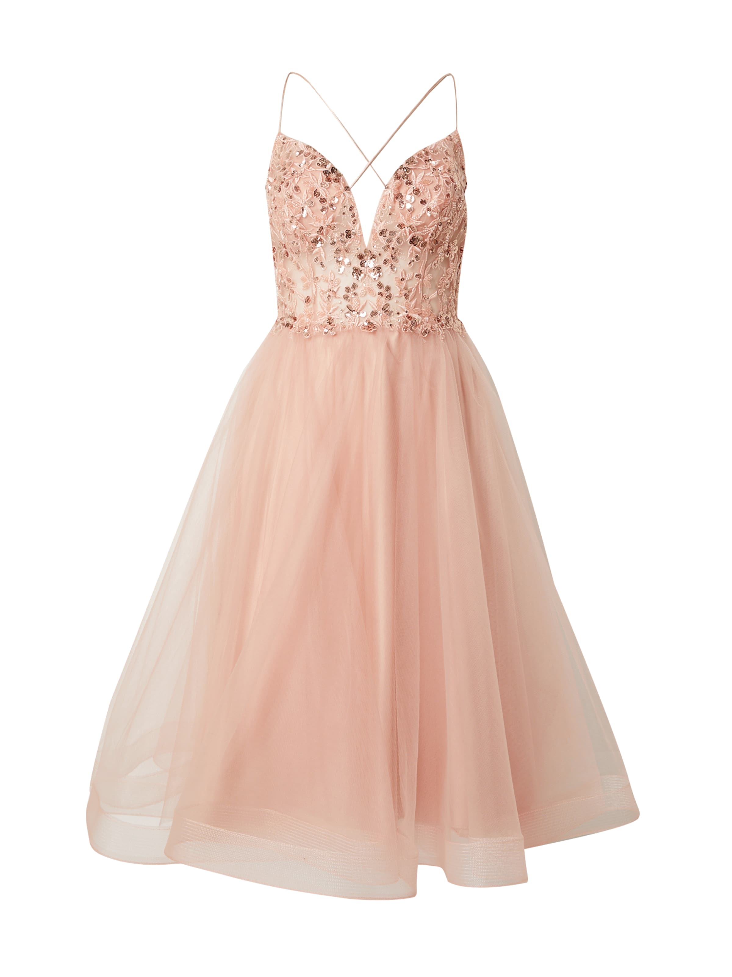 Laona Koktejl obleka | roza barva: sprednja stran