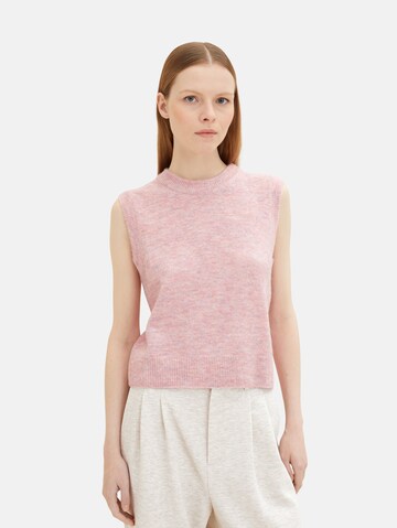 Pull-over TOM TAILOR en rose : devant