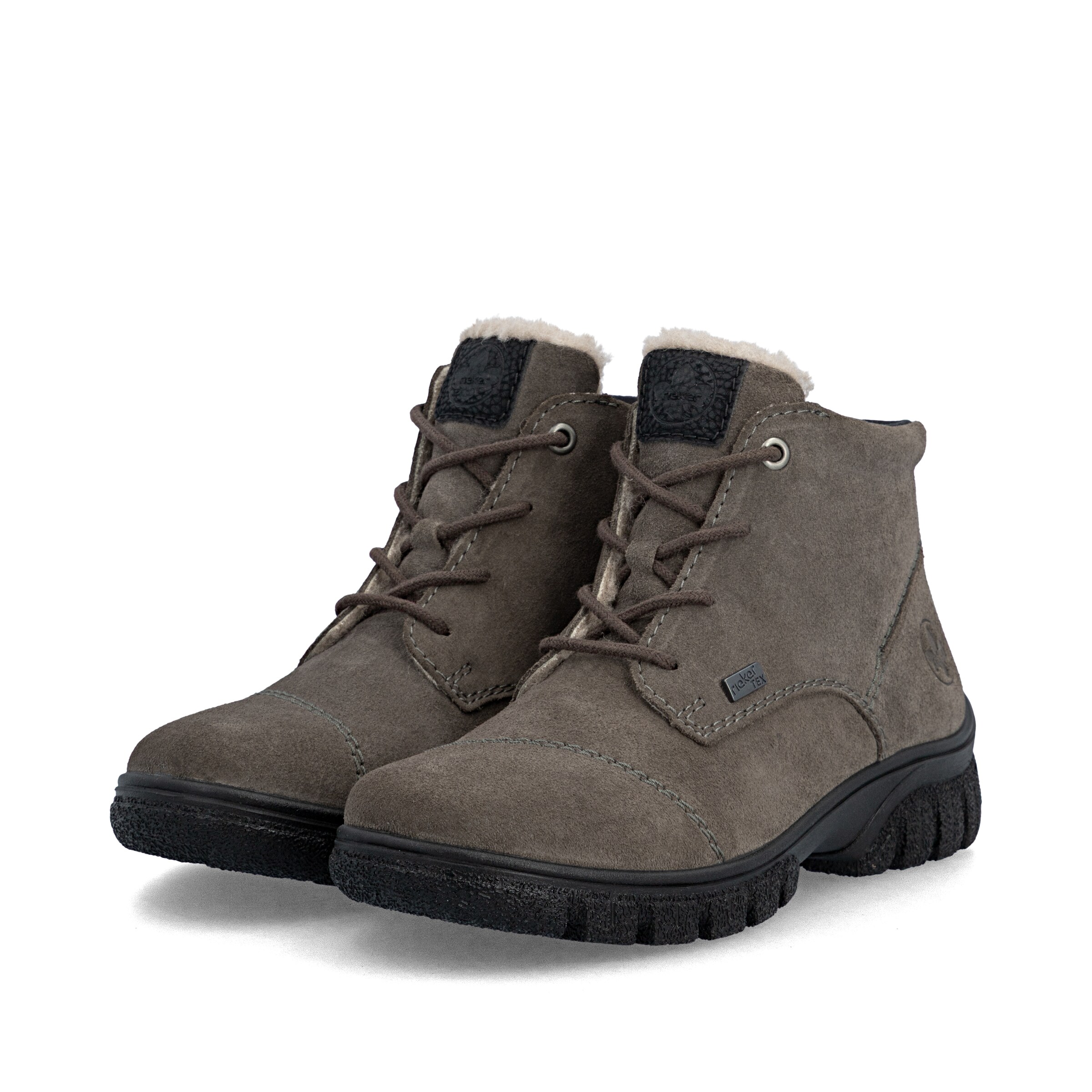 Bottines à lacets Rieker en gris