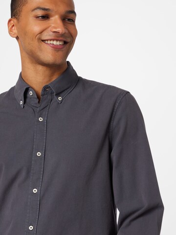 ECOALF Regular fit Button Up Shirt 'ANTEJO' in Grey