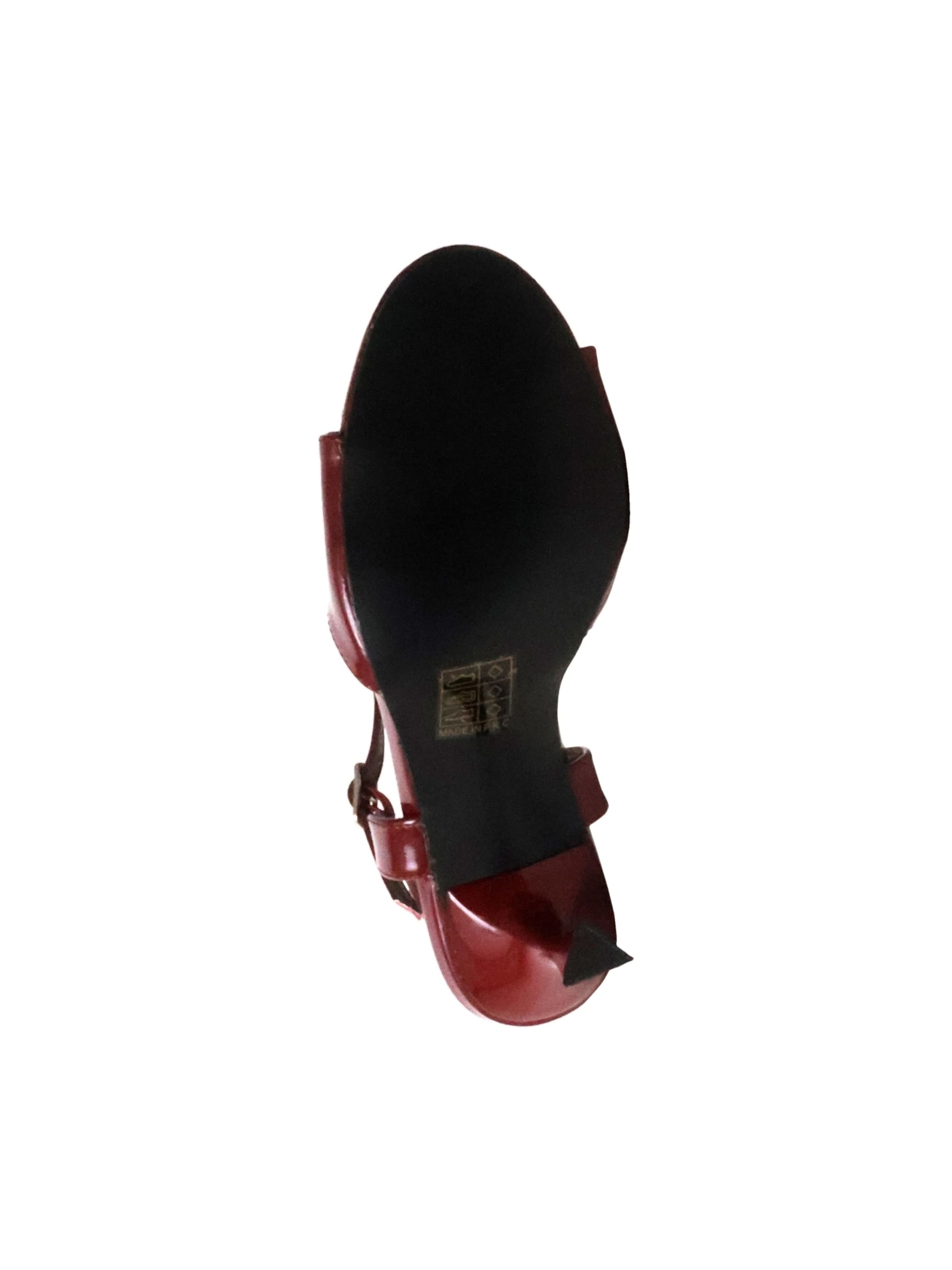 POTI PATI Sandale 'Supermodische Sandalen mit Absatz'‌‌‌‌‌‌‌ in Rot