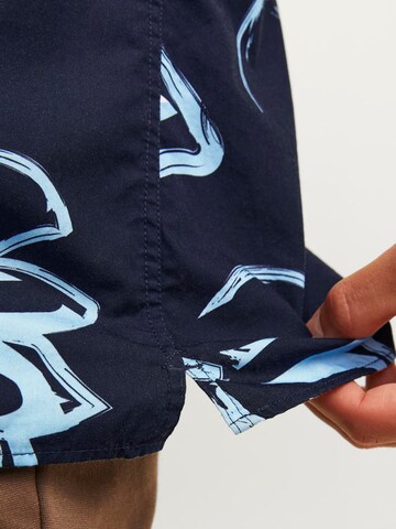 JACK & JONES Comfort fit Overhemd 'Palma Resort' in Blauw
