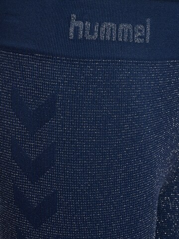 Hummel Slimfit Leggings in Blauw