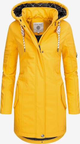 Peak Time Raincoat in Yellow: front