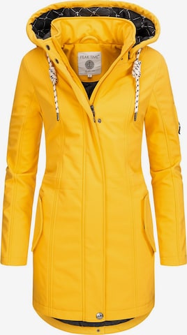 Manteau fonctionnel Peak Time en jaune : devant