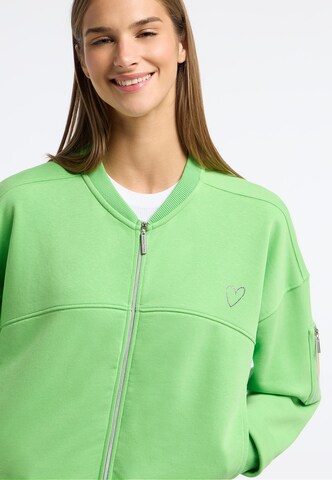 Frieda & Freddies NY Bomberjacke Sweat Jacket in Grün