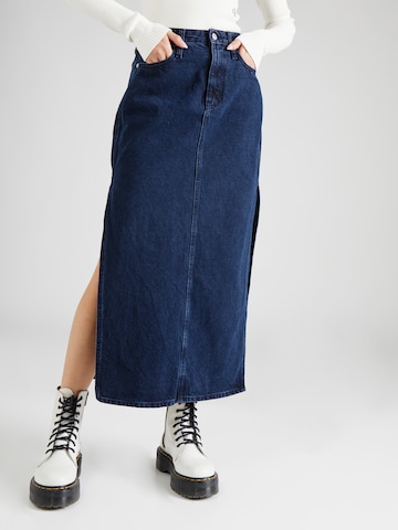 Jupe Calvin Klein Jeans en bleu : devant