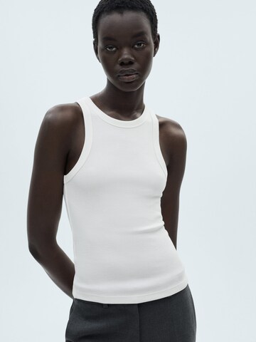 MANGO Top 'BONI' in Wit: voorkant