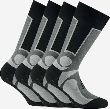 Rohner Basic Athletic Socks in Grey: front