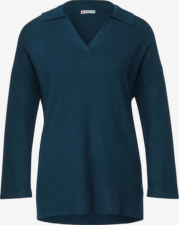 STREET ONE Sweater in Blue: front