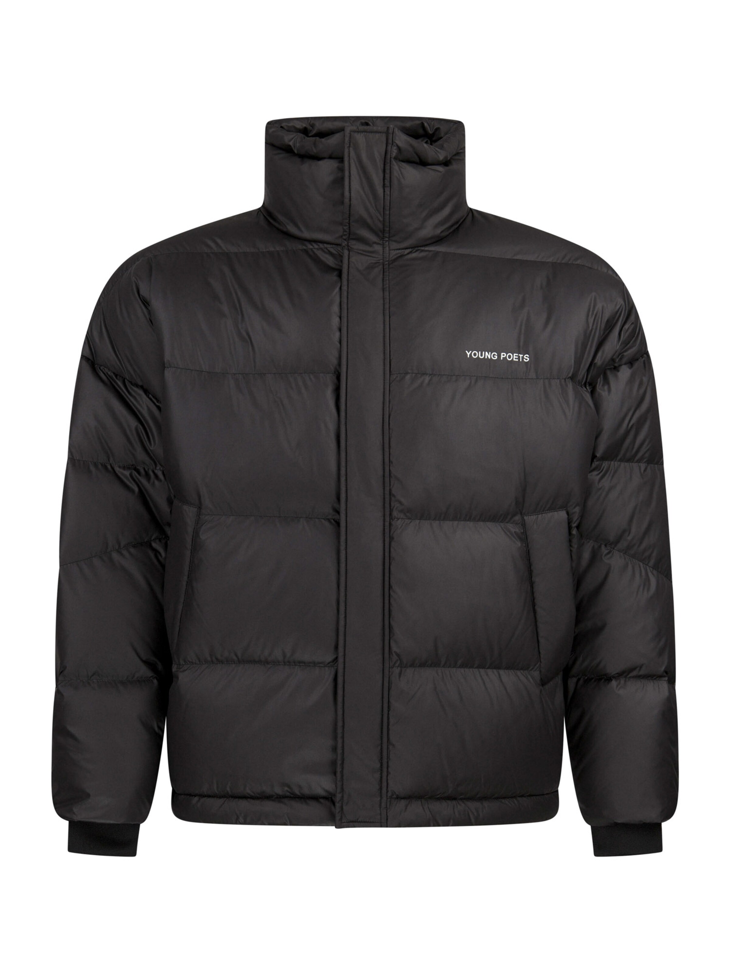 Young Poets Χειμερινό μπουφάν 'Mika' σε μαύρο: μπροστά