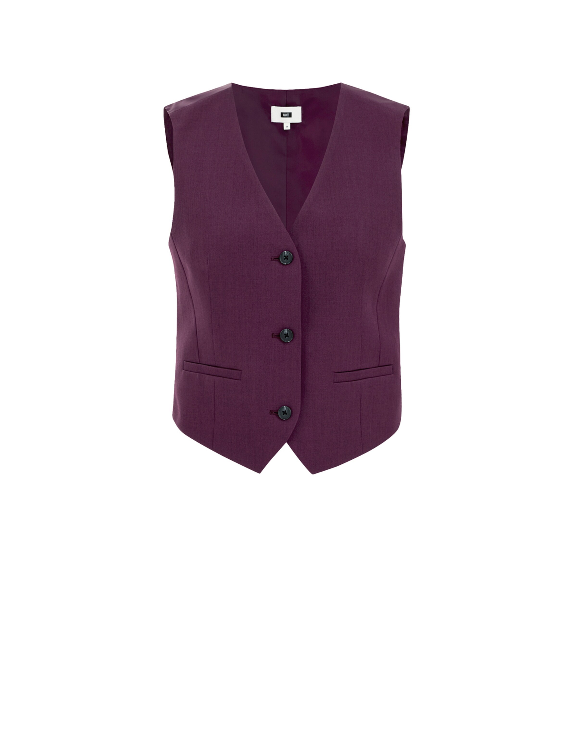 Vestă de costum de la WE Fashion pe mov: față