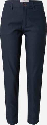 Freequent Regular Chino Pants 'Rex' in Blue: front