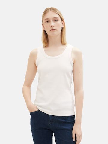 Top di TOM TAILOR in bianco: frontale