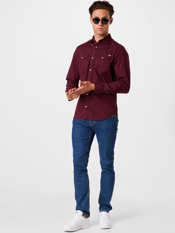 JACK & JONES Regular fit Πουκάμισο 'Sheridan' σε κόκκινο