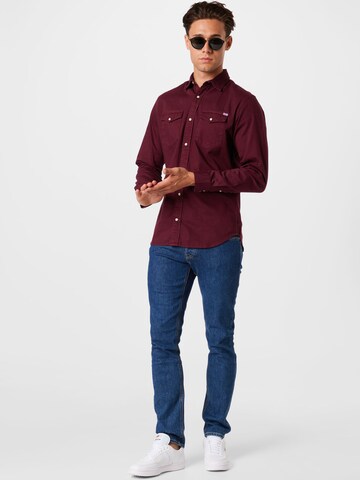 JACK & JONES - Ajuste regular Camisa 'Sheridan' en rojo