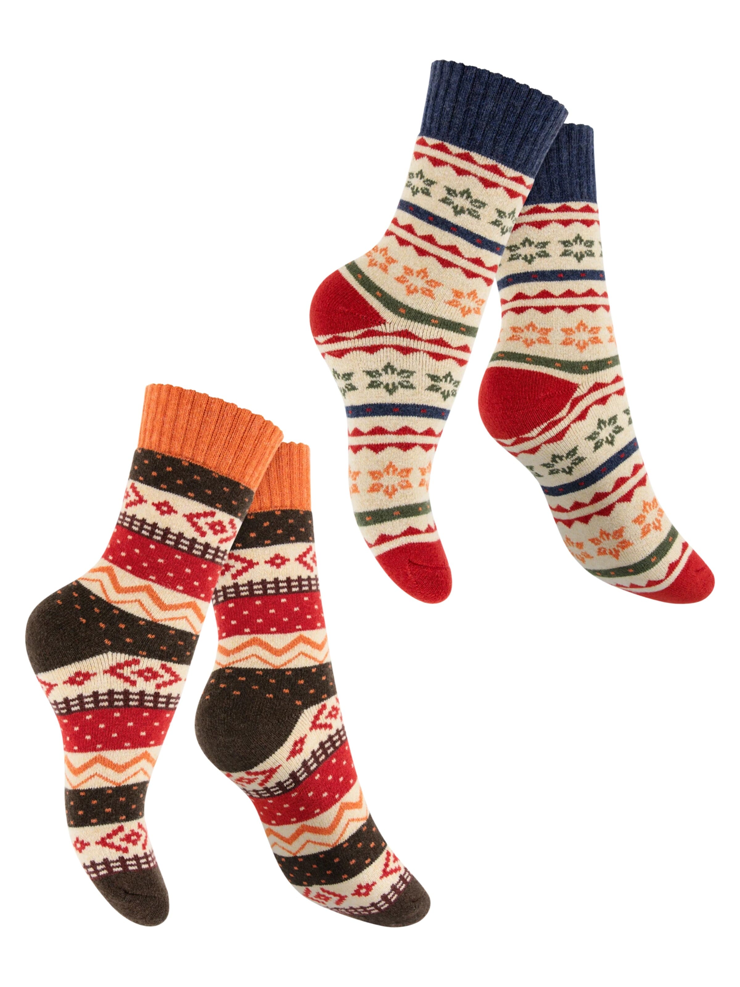 footstar Socken 'Hygge'‌‌‌‌ in Braun: Vorderseite