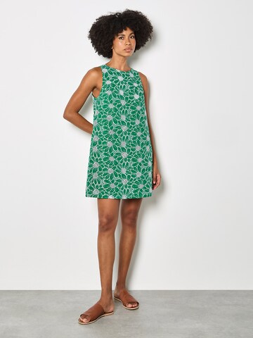 Apricot Dress in Green