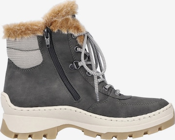 Rieker Lace-Up Boots in Grey