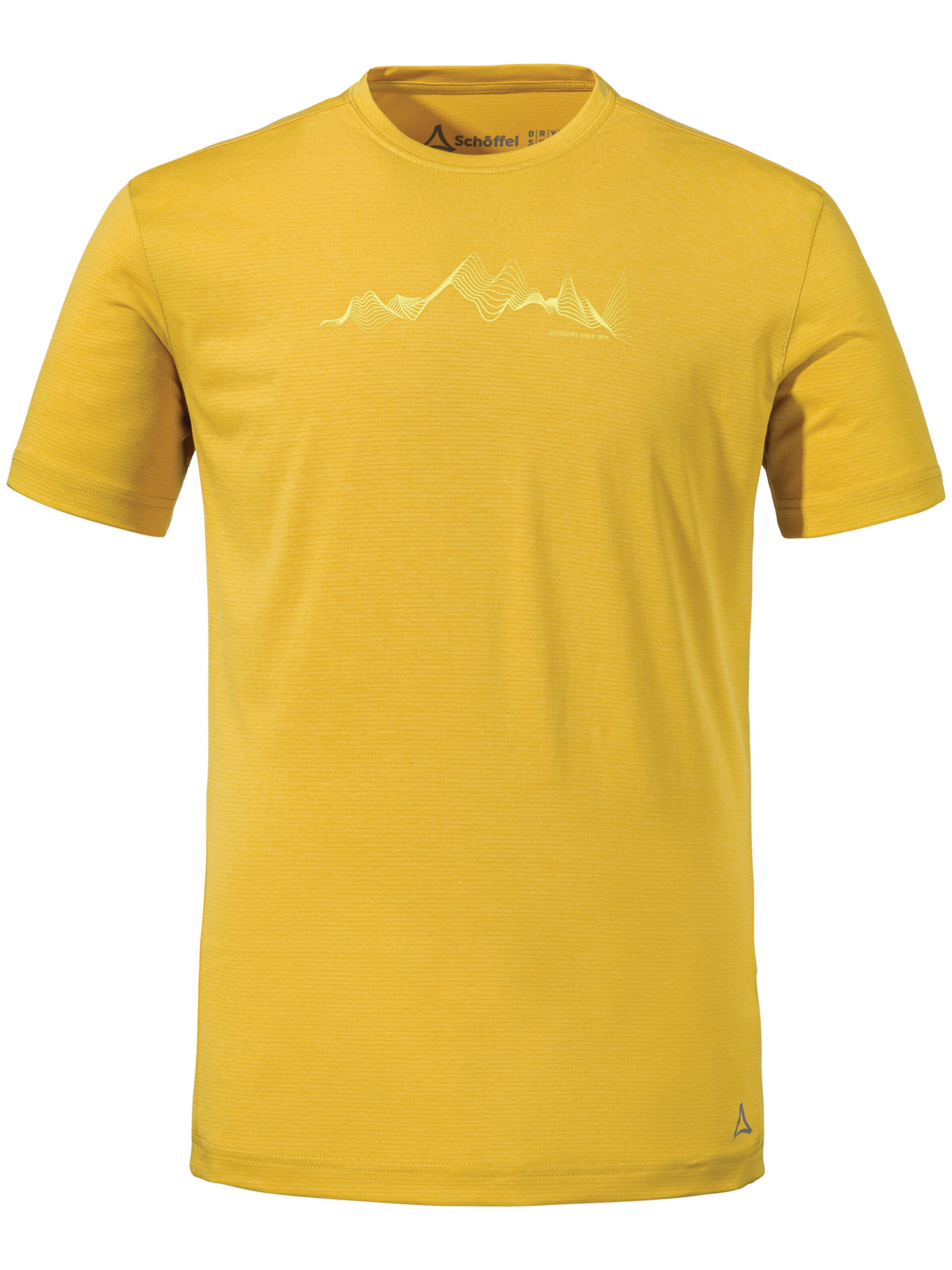 T-Shirt fonctionnel 'Circ Sulten' Schöffel en jaune : devant