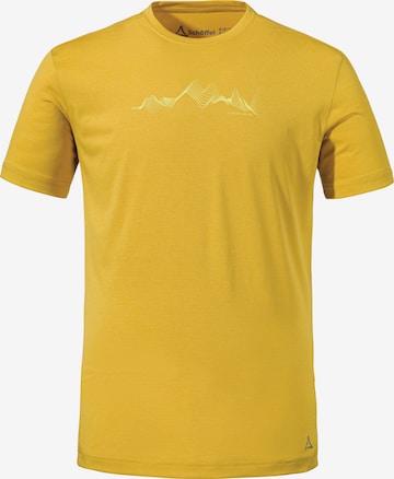 T-Shirt fonctionnel 'Circ Sulten' Schöffel en jaune : devant