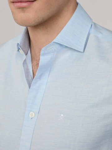 Coupe slim Chemise business Hackett London en bleu