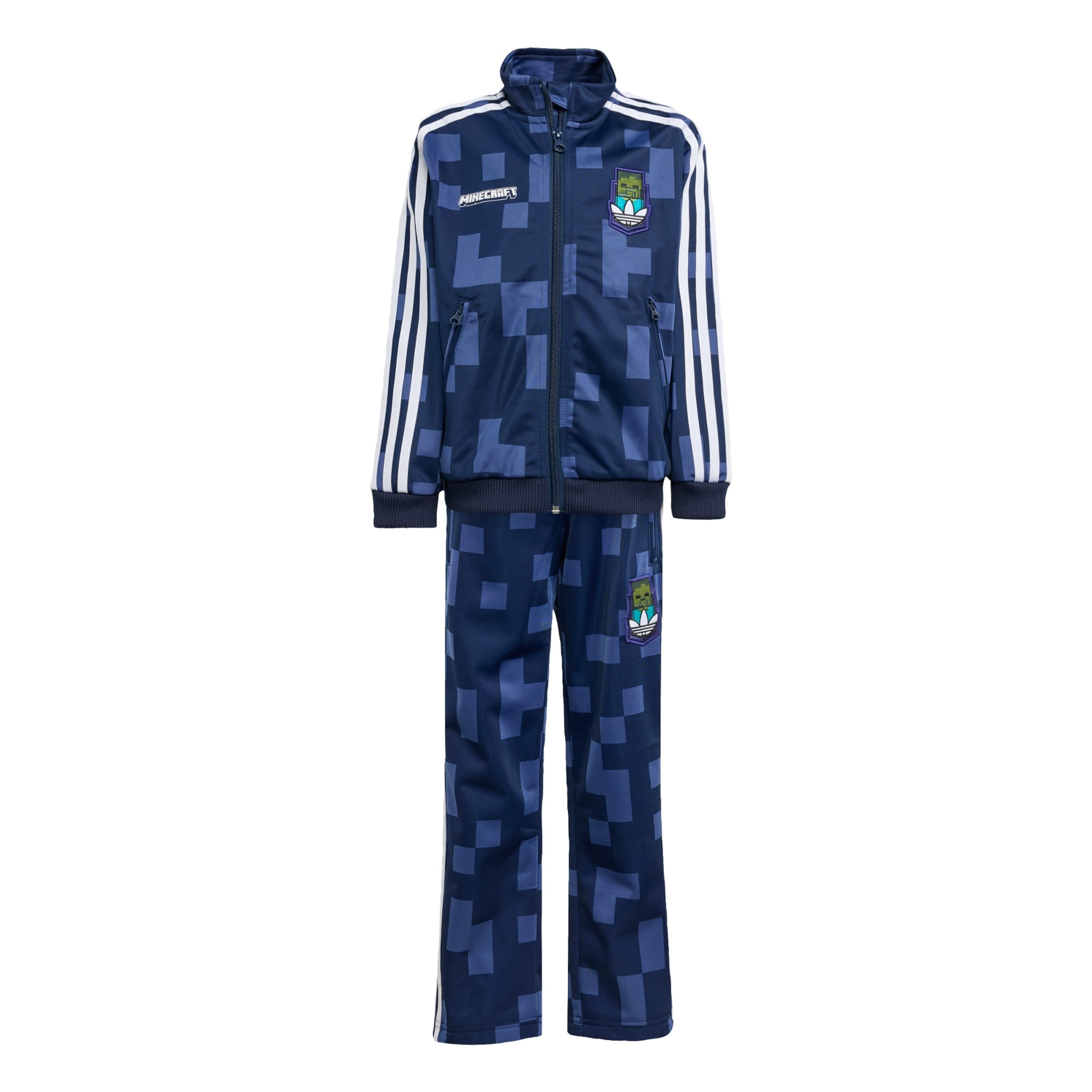 Tuta da jogging 'X Minecraft Firebird Tracksuit' di ADIDAS ORIGINALS in blu: frontale