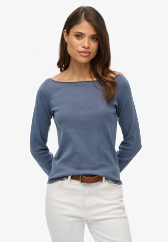 Superdry Shirt 'Bardot' in Blue: front