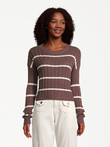 AÉROPOSTALE Sweater in Brown: front