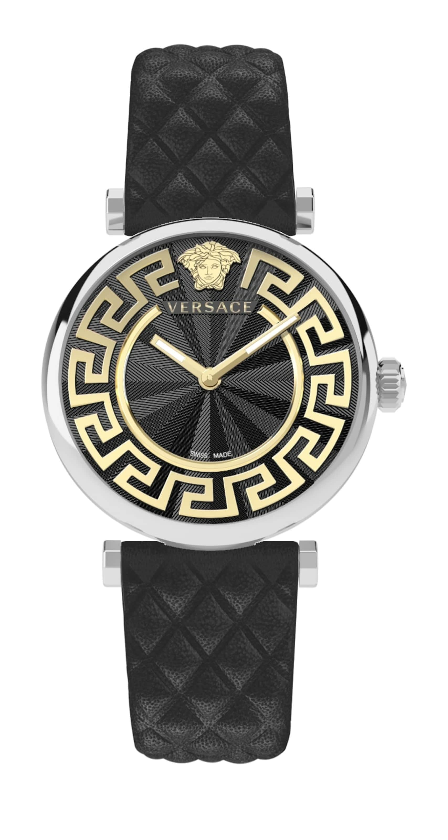 Montre à affichage analogique VERSACE en noir : devant