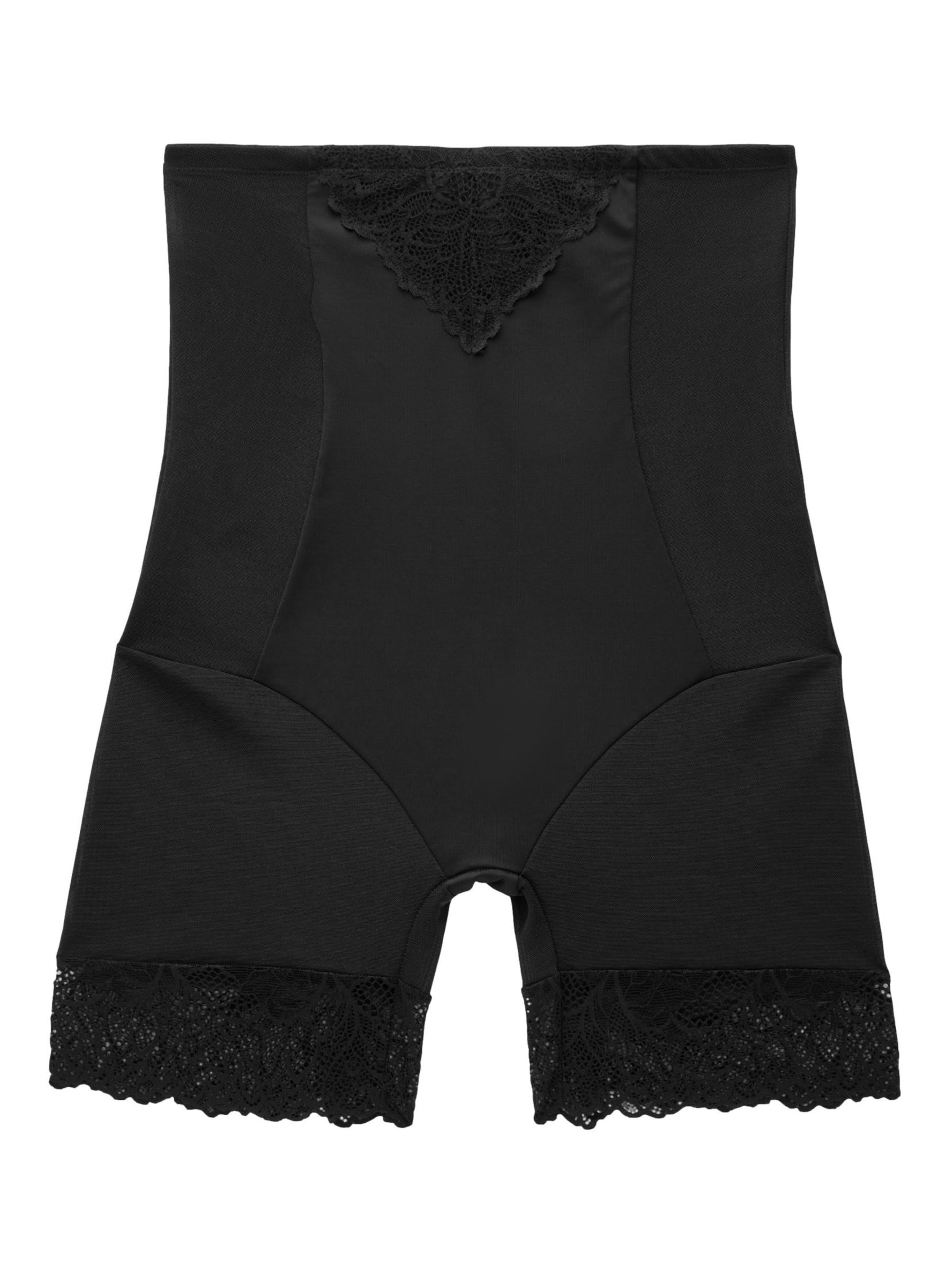 Pantaloni modelatori de la Next pe negru: față