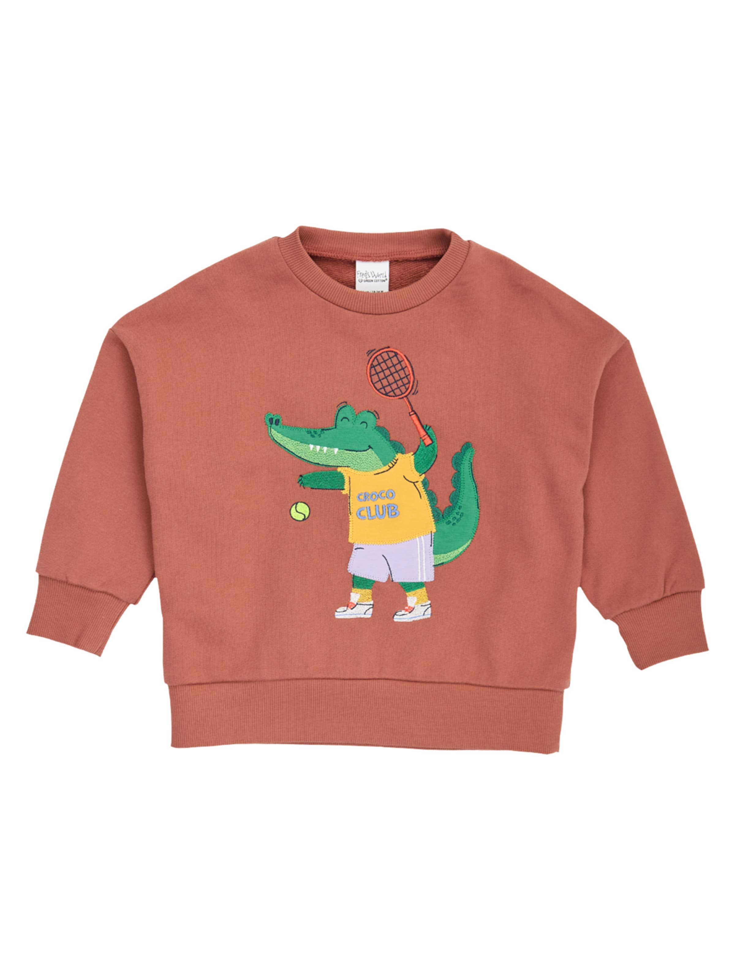 Fred's World by GREEN COTTON Sweatshirt in Brown: front
